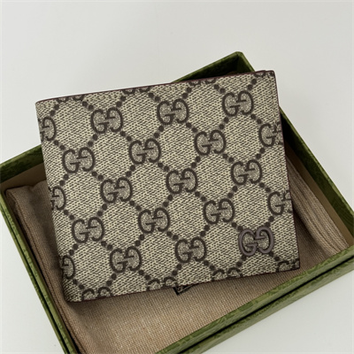 gu.cci bordeaux interior bi-fold wallet S*p*e canvas 768243