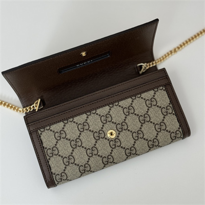 gu.cci ophidia chain wallet beige and ebony gg S*p*e canvas 772309