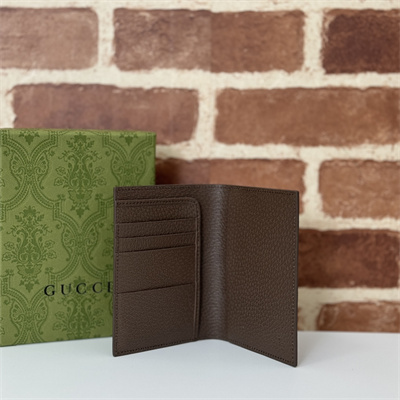 gu.cci gg passport case with brown interior S*p*e canvas 795229