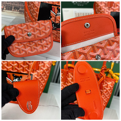 Go*ard anjou mini bag chevroches calfskin & Go*ardine canvas