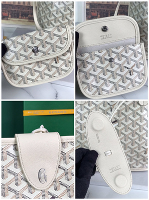 Go*ard anjou mini bag chevroches calfskin & Go*ardine canvas