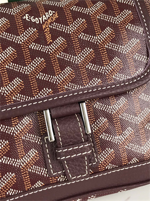 Go*ard grand bleu pm shoulder bag Go*ardine canvas &  calfskin