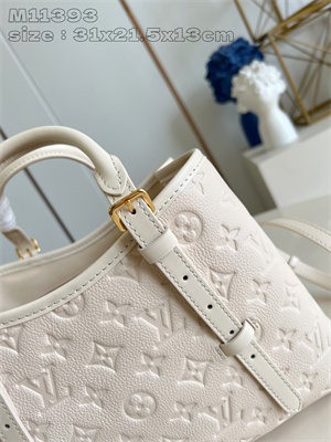 L.V Babylone Tote PM Monogram Empreinte embossed Cream M11394