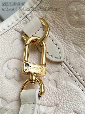 L.V Babylone Tote PM Monogram Empreinte embossed Cream M11394