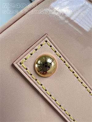 L.V Alma BB Bag Monogram Vernis embossed cowhide leather Blue M24063