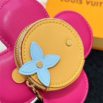 LV Vivienne Holiday Bag Charm Fuchsia