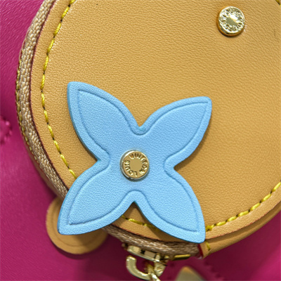 LV Vivienne Holiday Bag Charm Fuchsia