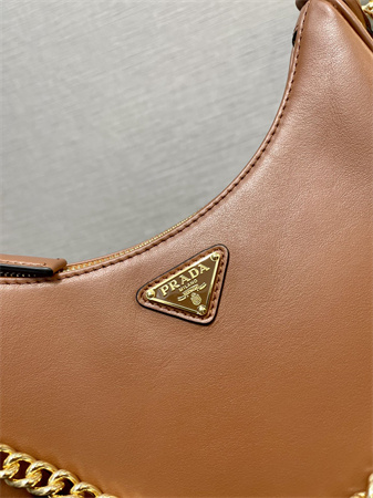 Pra*a re-edition smooth leather mini-bag brown 1bc204