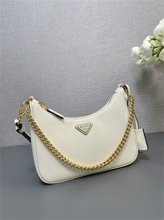 Pra*a re-edition smooth leather mini-bag white 1bc204