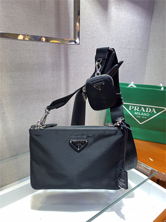Pra*a re-edition 2000 re-nylon shoulder bag black 1bh046