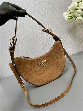 Pra*a arqué suede shoulder bag  brown 1bc194
