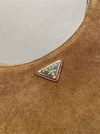 Pra*a re-edition suede mini-bag  brown 1bc204