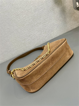 Pra*a re-edition suede mini-bag  brown 1bc204
