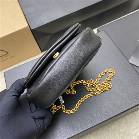 Y.S.L Jamie Mini Bag With Top Handle In Lambskin Black