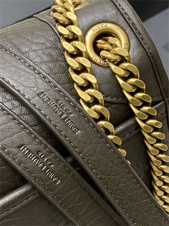 Y.S.L NIKI MEDIUM In Grained Lambskin Light Musk