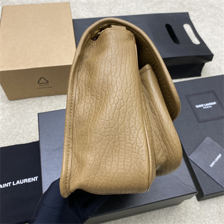 Y.S.L NIKI MEDIUM In Grained Lambskin Brown