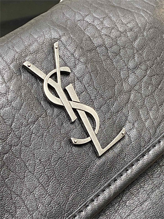 Y.S.L NIKI BABY In Grained Lambskin Black Color