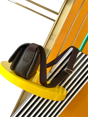 Y.S.L NIKI Small Messenger  Bag In Grained Lambskin Light Musk