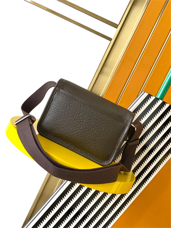 Y.S.L NIKI Small Messenger  Bag In Grained Lambskin Light Musk