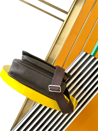 Y.S.L NIKI Small Messenger  Bag In Grained Lambskin Light Musk