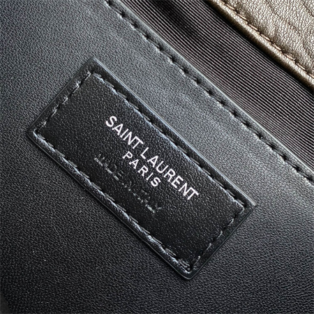 Y.S.L NIKI Small Messenger  Bag In Grained Lambskin Light Musk