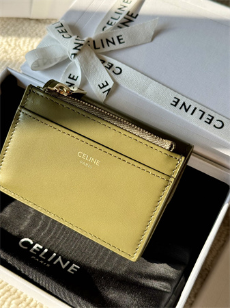 Ce**e compact wallet with coin triomphe in shiny calfskin