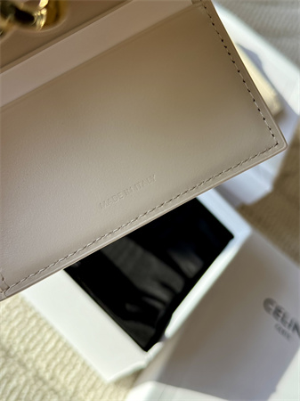 Ce**e compact wallet with coin triomphe in shiny calfskin