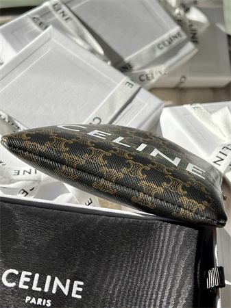 Ce**e coin purse with printing in triomphe canvas