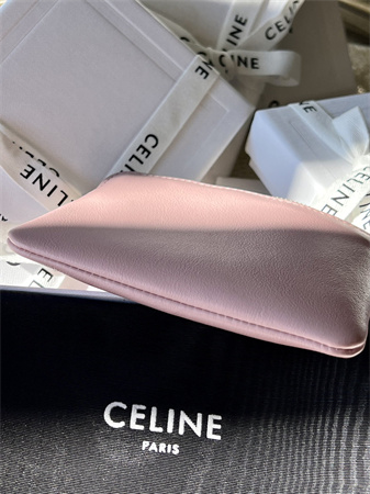 Ce**e triomphe coin purse smooth calfskin pink