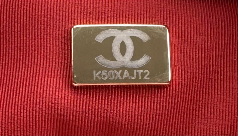 Ch*el 19 bag tweed gold tone pink as1160