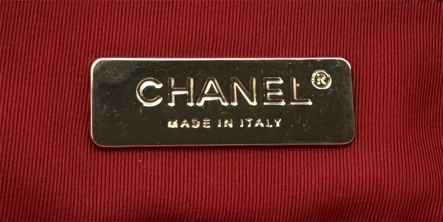 large Ch*el 19 bag tweed gold tone pink as1161