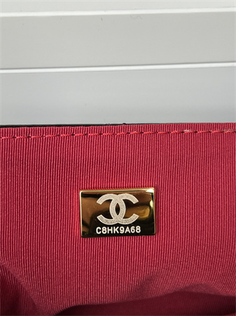 Ch*el hobo handbag shiny crumpled calfskin gold tone metal black as4322