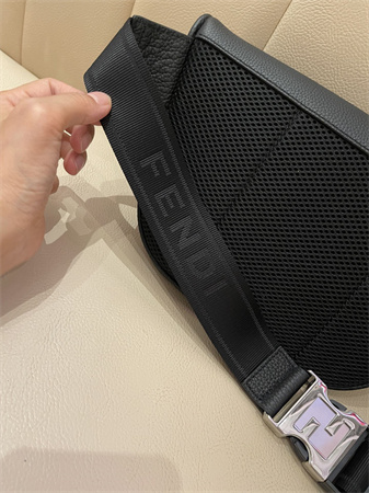 fen.di F**di roma belt bag black leather