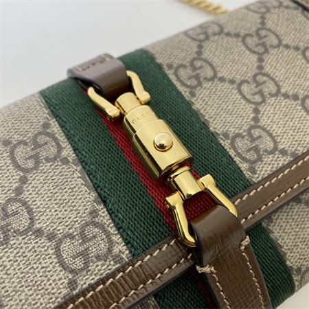 gu.cci jackie 1961 chain wallet gg S*p*e canvas 652681