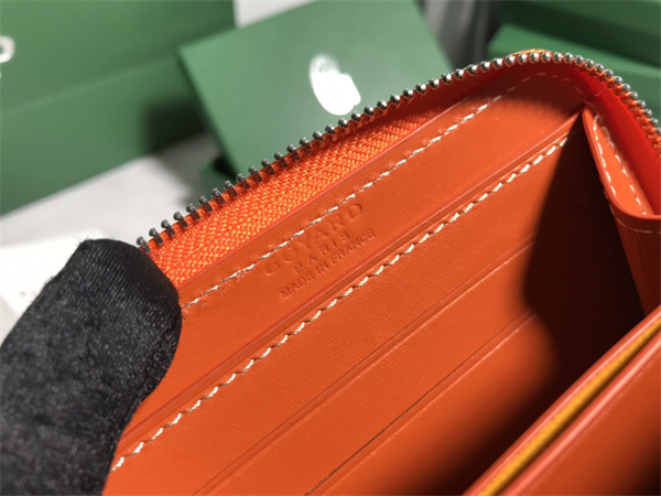 Go*ard matignon pm wallet Go*ardine canvas & vauzelles calfskin