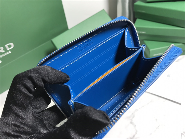 Go*ard matignon pm wallet Go*ardine canvas & vauzelles calfskin