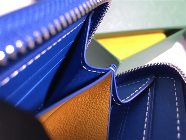 Go*ard matignon pm wallet Go*ardine canvas & vauzelles calfskin