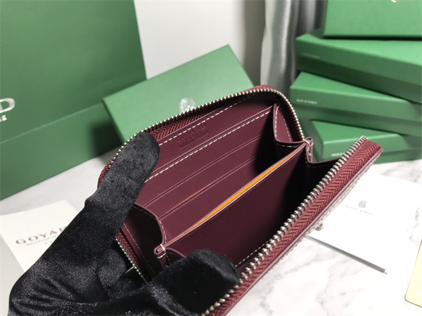 Go*ard matignon pm wallet Go*ardine canvas & vauzelles calfskin