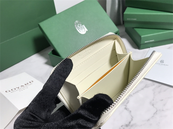 Go*ard matignon pm wallet Go*ardine canvas & vauzelles calfskin