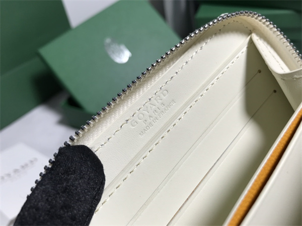 Go*ard matignon pm wallet Go*ardine canvas & vauzelles calfskin