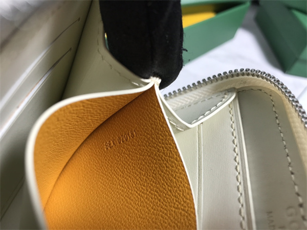 Go*ard matignon pm wallet Go*ardine canvas & vauzelles calfskin