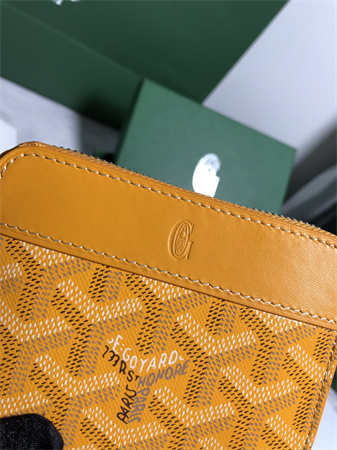 Go*ard matignon pm wallet Go*ardine canvas & vauzelles calfskin