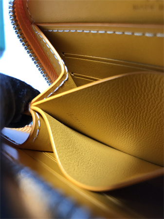 Go*ard matignon pm wallet Go*ardine canvas & vauzelles calfskin