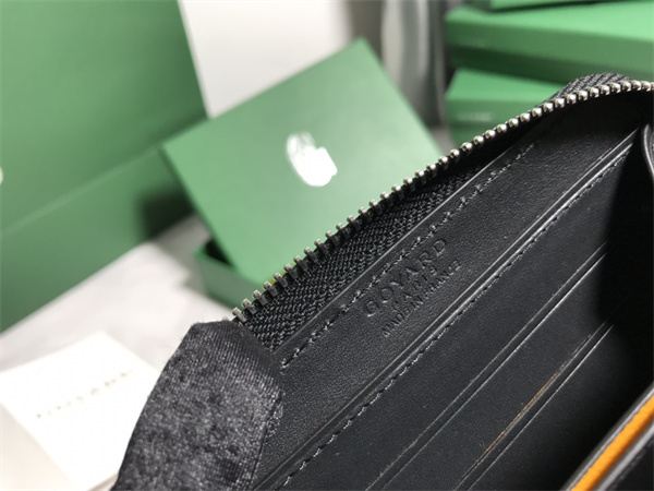 Go*ard matignon pm wallet Go*ardine canvas & vauzelles calfskin