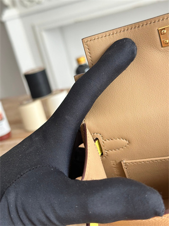 H**mes kelly mini ii bag epsom leather chai/lime/mauve sylvestre hs