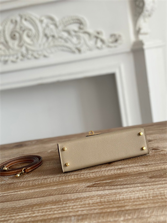 H**mes kelly mini ii bag epsom leather trench/gold hs