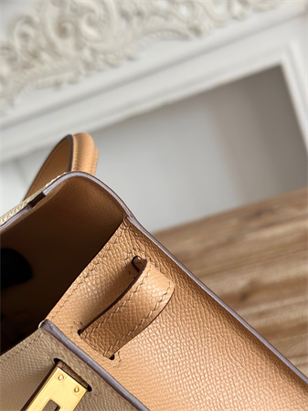 H**mes kelly mini ii bag epsom leather craie/chai hs