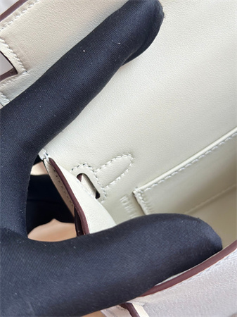 H**mes kelly mini ii bag epsom leather blue pale/craie hs