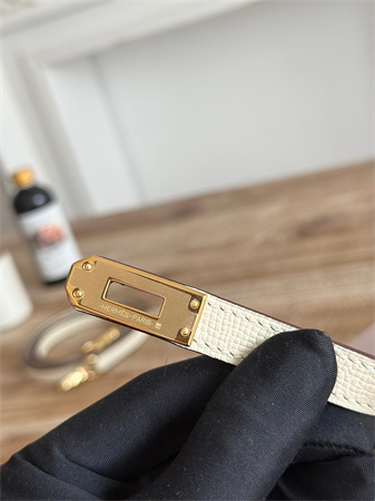 H**mes kelly mini ii bag epsom leather mauve pale/craie hs