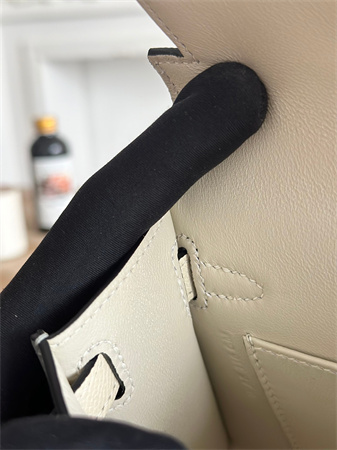 H**mes kelly mini ii bag epsom leather gris glacier/craie hs